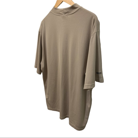 ILMIGLIORE BEIGE HIGH COLLAR EMBROIDERED LOGO SS MEN'S DRESS SHIRT SIZE XL - Picture 14 of 16